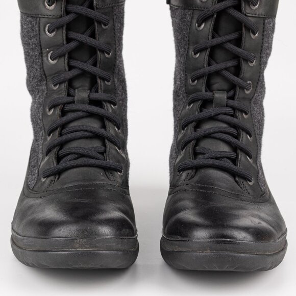 UGG Elvia Waterproof Leather & Wool Lace Up Winter Boots Women's 7 - Picture 11 of 13